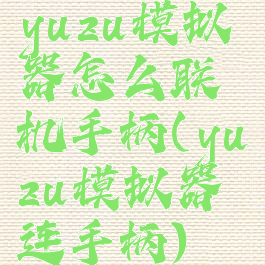 yuzu模拟器怎么联机手柄(yuzu模拟器连手柄)